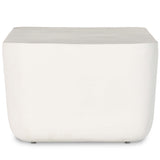 Basil Outdoor Rectangular Coffee Table, Matte White by Four Hands
