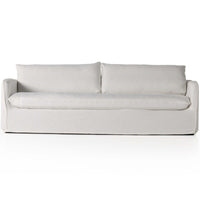 Luisa 96" Slipcover Sofa, Bergamo Cream-Furniture - Sofas-High Fashion Home