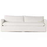 Luisa 96" Slipcover Sofa, Shiloh Cream-Furniture - Sofas-High Fashion Home