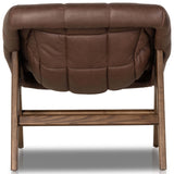 Vincent Leather Chair, Brickhouse Dark Brown by Four Hands