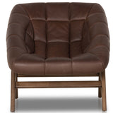 Vincent Leather Chair, Brickhouse Dark Brown by Four Hands