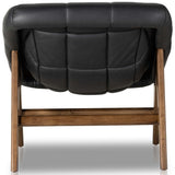 Vincent Leather Chair, Brickhouse Black