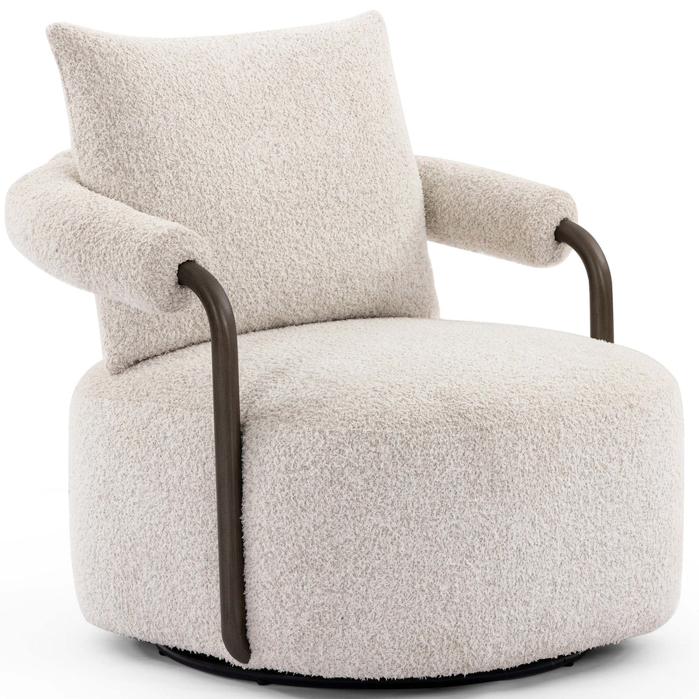 Zayden Swivel Chair, Sheldon Ivory