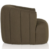 Elliana Swivel Chair, Boucle Olive by Four Hands