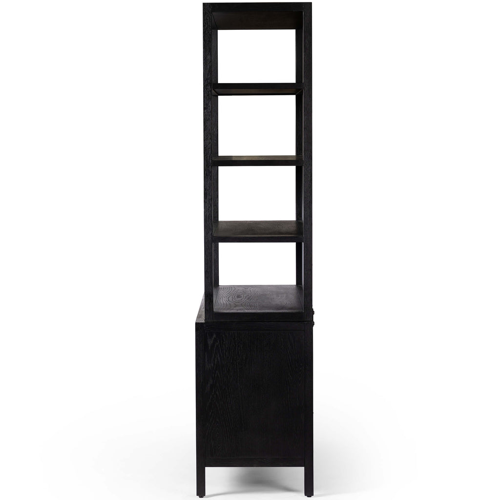 Hopkins Bookcase, Brushed Ebony High Fashion Home