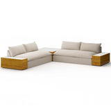 Grant Outdoor 2 Piece Sectional w/ Coffee Table & End Table, Faye Sand-Furniture - Sofas-High Fashion Home
