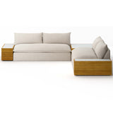Grant Outdoor 2 Piece Sectional w/ Coffee Table & End Table, Faye Sand-Furniture - Sofas-High Fashion Home