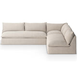 Grant Outdoor 3 Piece Sectional, Faye Sand-Furniture - Sofas-High Fashion Home