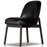 Sora Leather Dining Chair, Sonoma Black, Set of 2