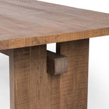 Brandy Dining Table, Rustic Weathered Elm