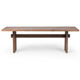 Brandy Dining Table, Rustic Weathered Elm