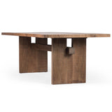Brandy Dining Table, Rustic Weathered Elm