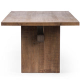 Brandy Dining Table, Rustic Weathered Elm