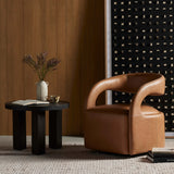 Hawkins Leather Swivel Chair, Sonoma Butterscotch by Four Hands