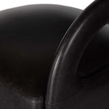 Hawkins Leather Swivel Chair, Sonoma Black