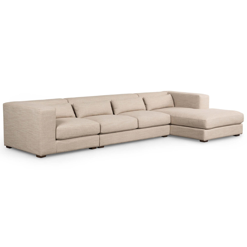 Sena 3 Piece RAF Sectional, Alcala Wheat by Four Hands