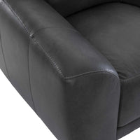 Shelter Leather Swivel Chair-Furniture - Chairs-High Fashion Home