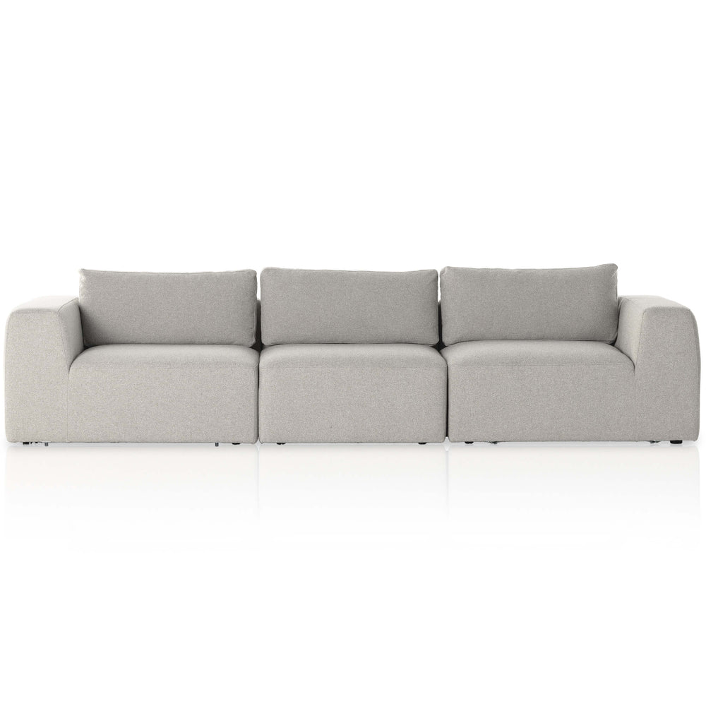 Brylee 3 Piece Sectional, Torrance Silver
