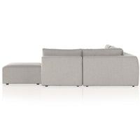 Brylee RAF 4 Piece Sectional w/Ottoman, Torrance Silver