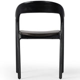 Amare Leather Arm Chair, Sonoma Black