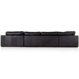 Colt 4 Piece RAF Leather Sectional, Heirloom Black-Furniture - Sofas-High Fashion Home