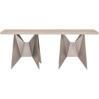 Solaria Double Pedestal Console Table-Furniture - Accent Tables-High Fashion Home