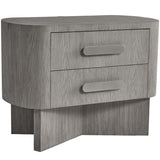 Trianon 2 Drawer Nightstand, Gris