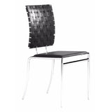 Criss Cross Dining Chair, Black (Set of 4) - Furniture - Dining - Chairs & Benches