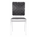 Criss Cross Dining Chair, Black (Set of 4) - Furniture - Dining - Chairs & Benches