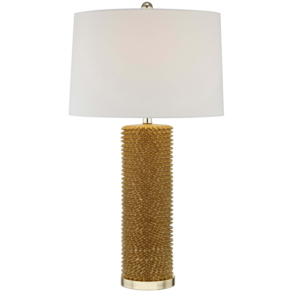Spiked Table Lamp, Gold - Lighting - High Fashion Home