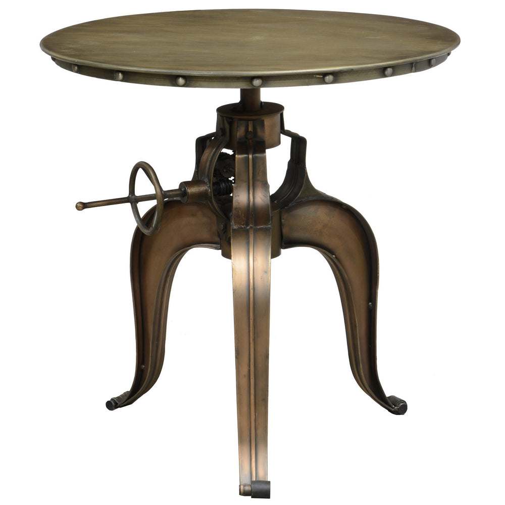 Carvelle Crank Table Copper 30" - Furniture