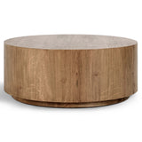 Layne Round Coffee Table, Light Brown-Furniture - Accent Tables-High Fashion Home