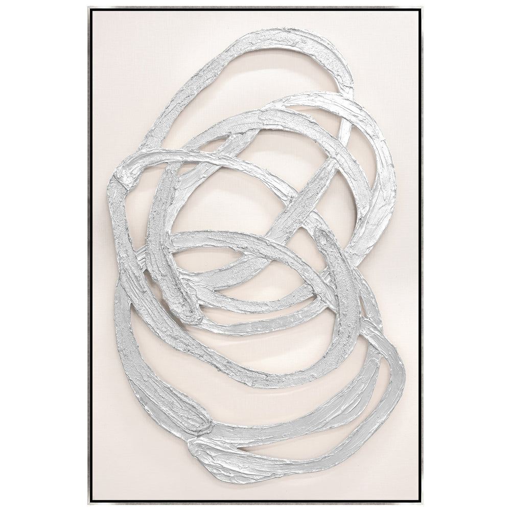 Silvery Mobius Framed-Accessories Artwork-High Fashion Home