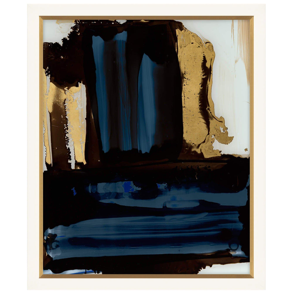 Navy Stroke Study I Framed - Accessories Artwork - High Fashion Home