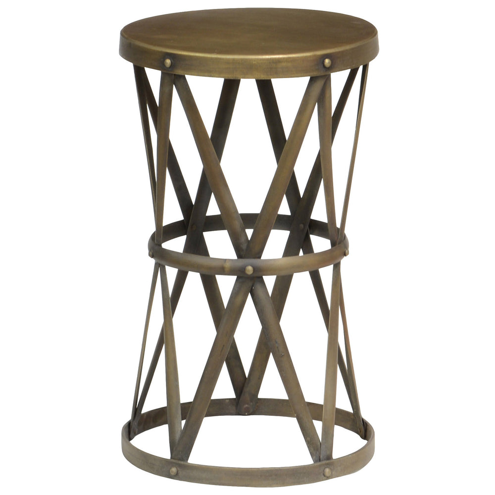 Dublin Side Table Brass - Furniture