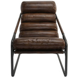 Jackson Leather Chair, Brown-Furniture - Chairs-High Fashion Home