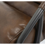 Jackson Leather Chair, Brown-Furniture - Chairs-High Fashion Home