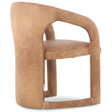 Archie Leather Dining Chair, Tan, Set of 2-Furniture - Dining-High Fashion Home