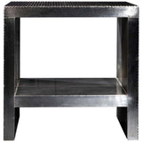 Baxter End Table, Gilded Silver-High Fashion Home
