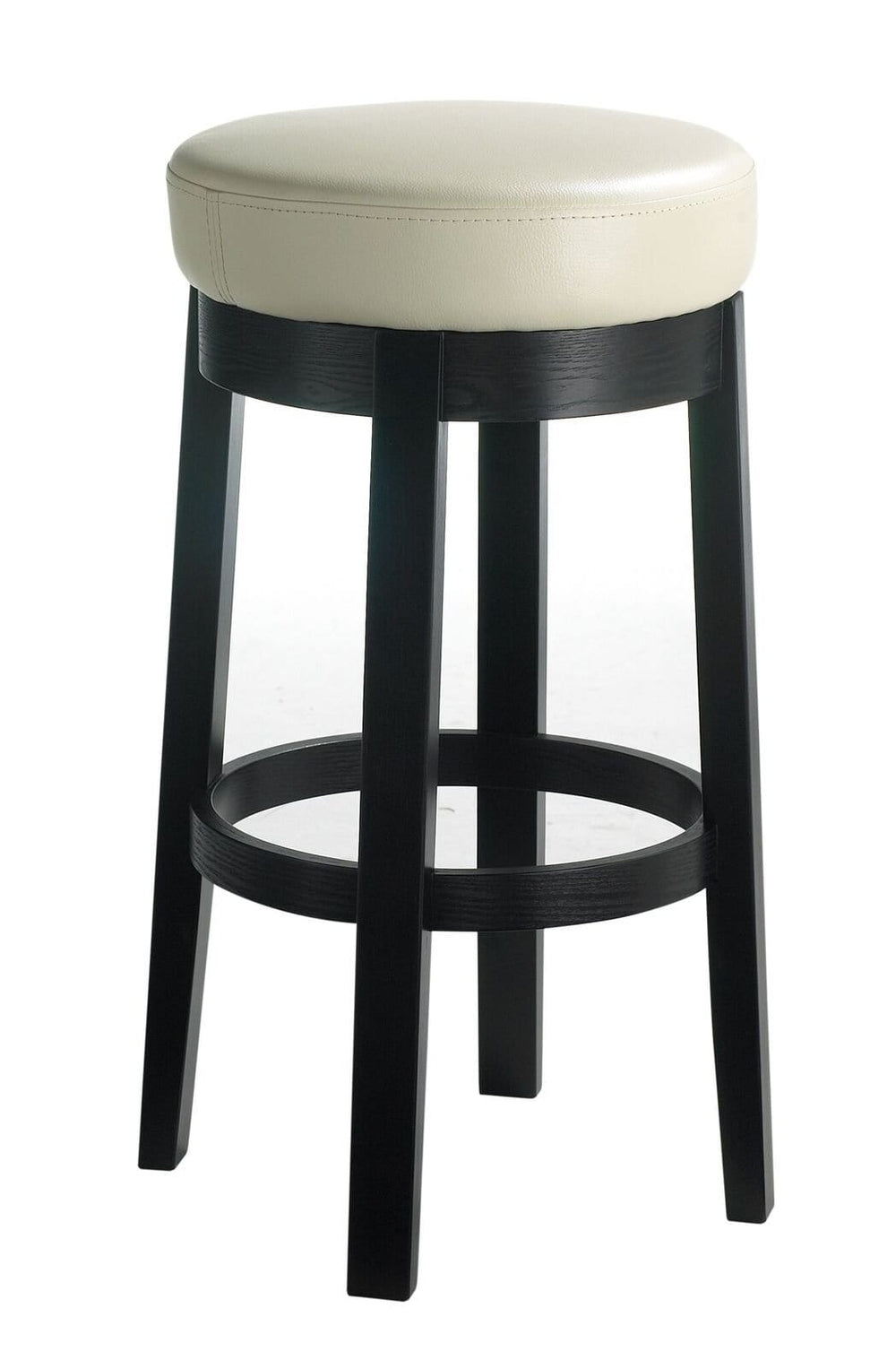 Cedric Swivel Bar Stool, Cream - Furniture - Dining - High Fashion Home