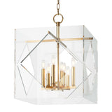 Travis 8 Light Pendant, Aged Brass - Lighting - Chandeliers