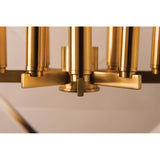 Travis 8 Light Pendant, Aged Brass - Lighting - Chandeliers