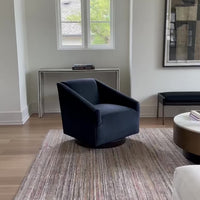 Ellie Swivel Chair, Brussels Caviar