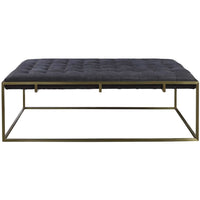 Travers Cocktail Ottoman, Burnham Black-Furniture - Chairs-High Fashion Home