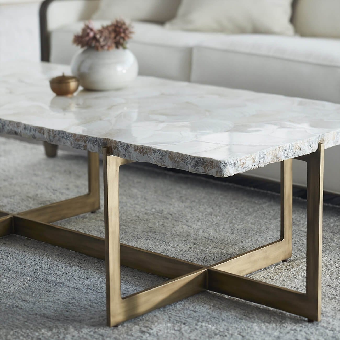 Durham Fossilized Clam Coffee Table – High Fashion Home