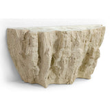 Camilla Fossilized Clam Console Table-Furniture - Accent Tables-High Fashion Home