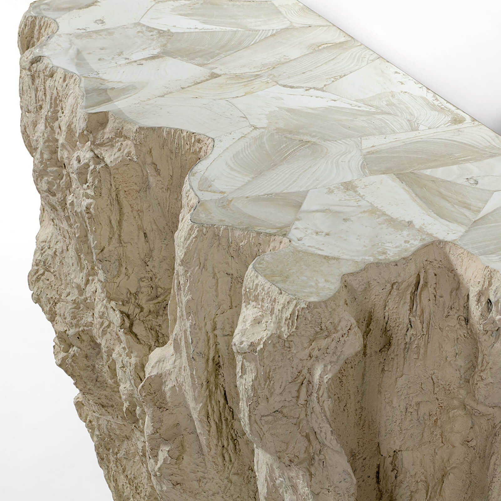 Camilla Fossilized Clam Console Table – High Fashion Home