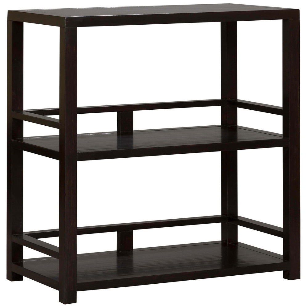 Ebony Lamp Table, Satin Ebony-Furniture - Accent Tables-High Fashion Home