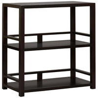 Ebony Lamp Table, Satin Ebony-Furniture - Accent Tables-High Fashion Home