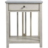 Escape Bedside Table w/Stone Top-Furniture - Bedroom-High Fashion Home